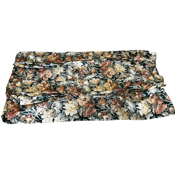 Pair Of Vintage Window Puff Valance Made in USA Cottagecore Floral Shabby Chic - Picture 1 of 6